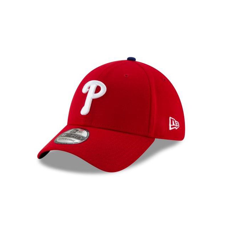 MLB Philadelphia Phillies Team Classic 39Thirty Stretch Fit (ZJC3289) - Red New Era Caps